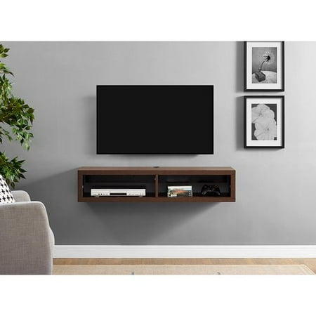 Martin Furniture 48 In Shallow Wall Mounted Tv Shelf