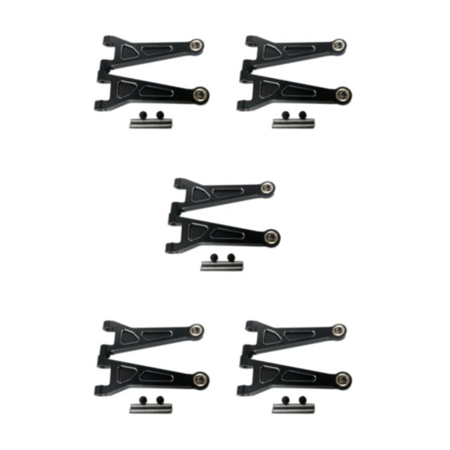 Vogacara Brazos superiores delanteros de aluminio para 1/14 MJX Hyper Go 14209 14210 Brazos superiores de aluminio Premium mejorados en negro Type2 NO2