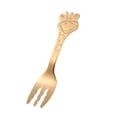 thumbnail image 4 of Baby Cartoon Giraffe Stainless Steel Spoon Children Dinner Spoon Tableware (Golden), 4 of 8