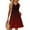 A026-Wine, variant on Coverup Summer Dresses for Women Eyelet Casual Loose Sleeveless Sundresses Tank Dresses with Pockets