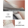 thumbnail image 5 of Red Ombre Area Rug 3x5ft Woven Runner Rug, Modern Gradient Abstract Art Washable Living Room Hallway Bedroom Kitchen Carpet with Tassels, Non-Shedding Indoor Outdoor Throw Door Mat for Entryway, 5 of 5