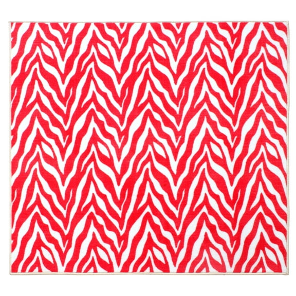Furnishmyplace Zebra Wild At Heart Area Rug for Living Room, Dining Room, Kids 6' x 6'