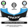 thumbnail image 2 of RDX Gum Shield Boxing MMA Mouth Guard Kickboxing Mouthpiece, Mouthguard Jaw Protector with Case, Muay Thai Martial Arts Rugby Hockey Football Judo Karate Soccer Contact Sports, 2 of 6