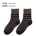 thumbnail image 4 of Calcetines de Invierno Minnieouse para Hombre 5 pares Media Pantorrilla Rayas café, 4 of 6
