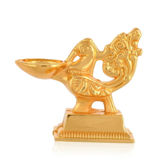 Golden Peacock Designer Decorative Metal Decorative Diya Stand | Unique For Gifts
