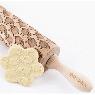 Fondant Rolling Pin with Rings, 20-Inch Non-Stick Plastic for Cake  Decorating, Pizza and Cookie Rolling