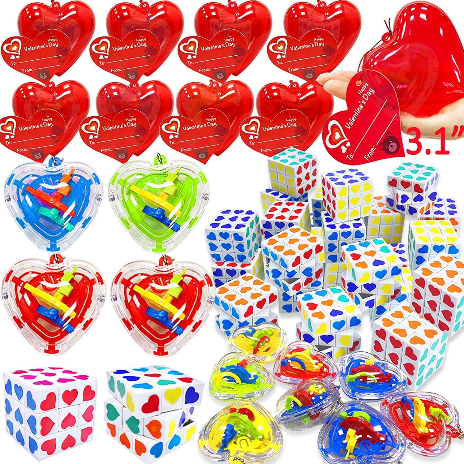 Kids Brain Teaser Heart Shaped Jigsaw Puzzle Toy C 