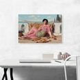 thumbnail image 2 of ARTCANVAS The Quiet Pet 1906 Canvas Art Print by John William Godward - Size: 26" x 18" (0.75" Deep), 2 of 9