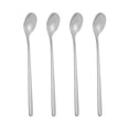 thumbnail image 1 of Cuchara de Té Helado de Mango Largo Uxcell, 4 Pcs Cucharas de Café de 8 Pulgadas, Tono Plateado, 1 of 1