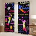thumbnail image 2 of Feelyou Sports Black Out Curtains, Volleyball Lover Curtains Pack of 2 (42x63 Each), 2 of 6