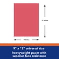 thumbnail image 3 of Tru-Ray Construction Paper, Heavyweight, Red, 9" x 12", 50 Sheets Per Pack, 5 Packs, 3 of 6