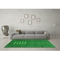 thumbnail image 3 of Ahgly Company Indoor Rectangle Abstract Green Modern Area Rugs, 4' x 6', 3 of 4