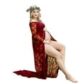 thumbnail image 2 of Aloohaidyvio Maternity Dresses for Women,Women's Pregnants Sexy Photography Props Off Shoulders Lace Nursing Long Dress for Baby Shower/Photoshoo, 2 of 6