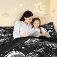 thumbnail image 4 of Homewish Goth Plant Mushrooms Queen Comforter Set,Botanical Fungi Comforter Sets Queen,Gray Black,Black Reversible,3 Pieces,1 Comforter and 2 Pillowcases, 4 of 7