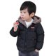 thumbnail image 3 of Gibobby Abrigos de invierno para niños y niñasAbrigo de invierno para niños pequeños y niñas, con capucha y orejas de , chaqueta de bolsillo, ropa de dos(Negro, 2-3 Años), 3 of 5