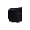 thumbnail image 3 of Homestock Rococo Radiance Black Velvet Loveseat, 3 of 10