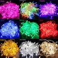 thumbnail image 2 of Guirnalda de luces LED para Navidad, 10 m, 100 LED, 9 colores, 8 modos, CA 220 V/110 V, iluminación navideña para decoración de bodas y fiestas, 2 of 5