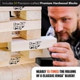 thumbnail image 4 of El juego Giant Jenga Giant acumula más de 5 pies con licencia oficial, 4 of 7
