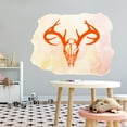 thumbnail image 3 of Animal Wall Decals for Care Taker Daycare - Deer Skull with Antlers Reindeer DIY & Creativity Boy Girl Bedroom Wall Sticker - Size: 30 In x 21 In, 3 of 5