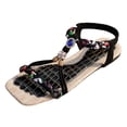 thumbnail image 6 of Beach Sandals Women Braided Band Square Open Toe Slingback Flat Shoes Casual Nonslip Bohemian Beaded Walking Shoes Black Size 7.5, 6 of 6