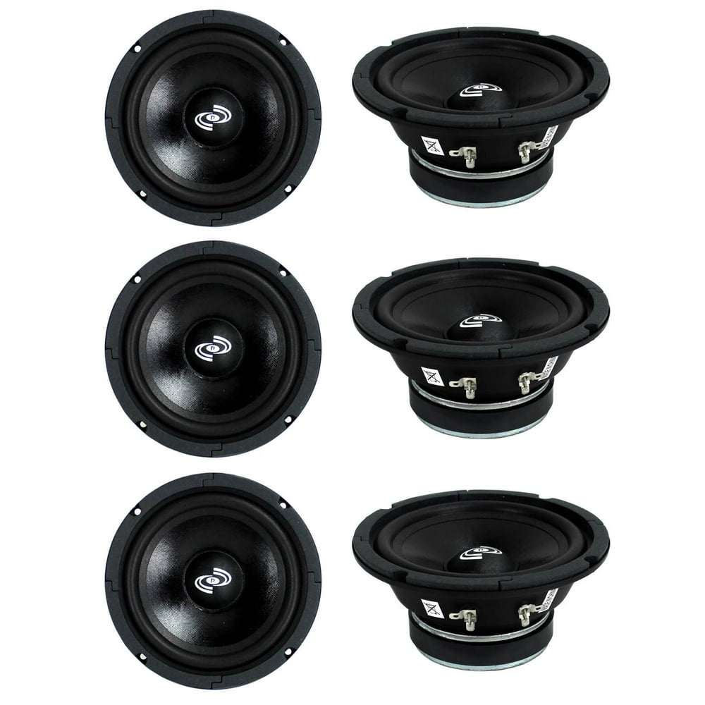 6) Pyle PDMR6 MidRange 6.5" 1800W Car Mid Bass Mid Range Woofers Audio Speakers