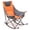 Orange, variant on Sunnyfeel Heavy Duty Oversized Rocking Camping Chair, Foldable Portable Lawn Rocker with Side Pocket & Carry Bag for Outdoor, Picnic, Patio & Backyard, Orange