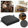 thumbnail image 2 of Outdoor Waterproof Chair Cushion with Ties, Round Corner Patio Seat Pad for Garden, Yard and Indoor Outdoor Furniture(Dark Gray,43x40x5cm), 2 of 7