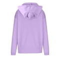 thumbnail image 5 of Women's Cat Ears Hoodie Fleece Pullover Sweatshirt Y2K Cute Winter Clothes Fall Fashion Hooded Sweater Top, 5 of 5