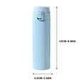 thumbnail image 3 of Insulated Stainless Steel Water Bottle 450ml Leakproof Handle Bounce Cover Portable Hot Cold Beverage Cup for Commuting Travel, UKHBMC | Blue, 3 of 6