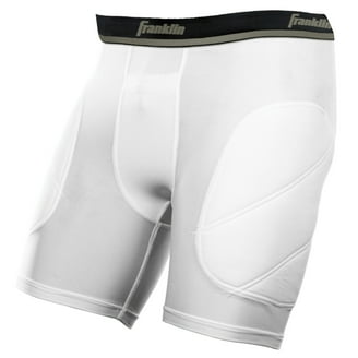 Nike Boys Slider Shorts, Black and White, Padded, Sweat-Wicking