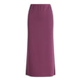 thumbnail image 5 of Scoop Women's and Women's Plus New Scubaknit Column Maxi Skirt, Sizes XS-4X, 5 of 5