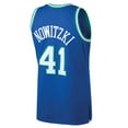 thumbnail image 3 of Men's Mitchell & Ness Dirk Nowitzki Blue Dallas Mavericks 1998/99 Hardwood Classics Swingman Jersey, 3 of 3