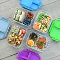 thumbnail image 4 of Bentgo Glass (Green) – Leak-Proof, 3-Compartment Oven-Safe Glass Lunch Container | Ideal for Portion-Control, Food Storage & Healthy On-the-Go Meals – FDA-Approved, BPA-Free, Food-Safe Materials, 4 of 7