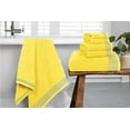 thumbnail image 4 of GLAMBURG Ultra Soft 6 Pack Cotton Towel Set, Contains 2 Bath Towels 28x55 inch, 2 Hand Towels 16x24 inch & 2 Wash Coths 12x12 inch, Compact Lightweight Quickdry Towel Set for Everyday use-Lime Yellow, 4 of 8