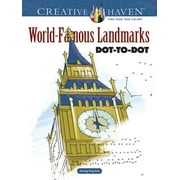 Dover Publications World Famous Landmarks Dot-to-Dot Adult Coloring Book