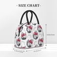 thumbnail image 2 of Fotbe Cute Poodle Dog Pattern Lunch Bag, Insulated Lunch Box, Small Leakproof Cooler Food Lunch Containers Reusable High Capacity Lunch Tote Bags for Work, Travel, Outdoor, 2 of 6