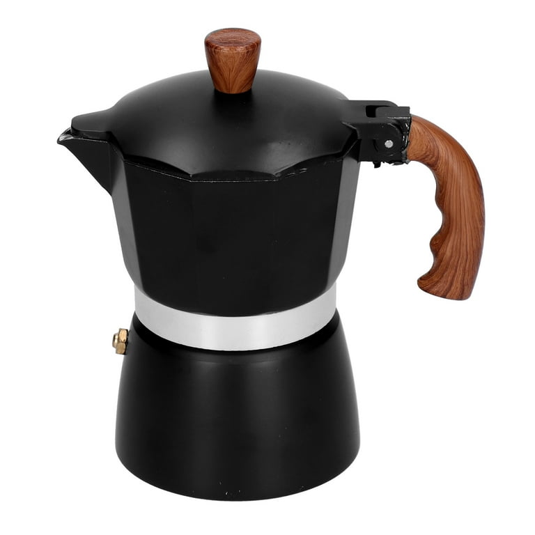 Black Moka Pot (Greca) Coffee Maker