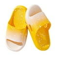 thumbnail image 3 of Slippers for Toddler Girls Summer 5-12Years Children Girls Non-Slip Slip-on Open Toe Flats for Indoor Home Shower Slippers Bathroom Outdoor Beach Slippers Shoes, 3 of 4
