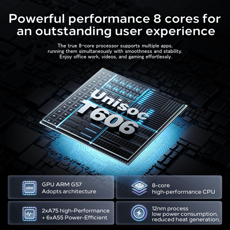 OTVOC E8A Android 15 Tablet 8.7 inch 4GB RAM 128GB ROM 1340X800