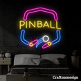 thumbnail image 2 of Craftnamesign Pinball Neon Sign for Game Room Arcade Zone Pinball Wall Art, 2 of 5