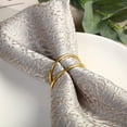 thumbnail image 3 of 12 Pieces Gold Napkin Rings Metal Spiral Napkin Rings Buckles Simple Alloy Napkin Rings Serviette Napkin Holder Ring for Weddings, Receptions, Dinner Party, Banquet, Buffet Table Decor, 3 of 7