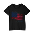 thumbnail image 4 of GERsome Unisex Kids Short Sleeve T-Shirts Crewneck 4th of July Patriotic Tops American Flag Graphic Tees for Boys and Girls, 3-4 Years, 4 of 6