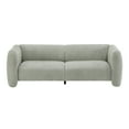 thumbnail image 5 of Christopher Knight Home 83" Modern Wave Design Sofa, 3 Seater Couch for Living Room & Apartment, Light Green, 5 of 10