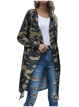 Walmart top camo cardigan