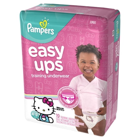 Pampers Easy Ups Training Underwear Girls Size 6 4T-5T 19 Count