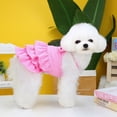 thumbnail image 2 of ZIEUO Adorable Pet Clothes for Cats & Small Dogs - Charming Spring & Autumn Wear Candy Colored Dress, 2 of 5