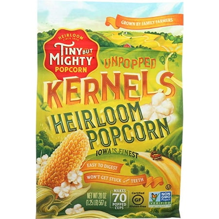 Delicious Popcorn Treats - Tiny But Mighty Heirloom Popcorn, Healthy and Delicious, Unpopped Kernels, 1.25lb Bag, Pack of 8