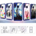 thumbnail image 5 of FYBTO Compatible with Samsung Galaxy A20 Case, Samsung A20 Case with Tempered Glass Screen Protector [2 Pack], 360 Full Body Shockproof Hybrid Bumper Crystal Clear Phone Cases Cover for A20, 5 of 5