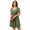 Matcha Green, variant on Womens Plus Size Square Neck Short Sleeve Mini Dress with Stretch Fabric for Flattering Fit and Easy Everyday Wear
