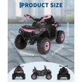 thumbnail image 2 of CazToi 12V Kids Ride On ATV Electric 4-Wheeler for Ages 3-6, Dual Motor Ride-On Toy Car with Parent Remote Control, Max 3MPH, 2 of 10